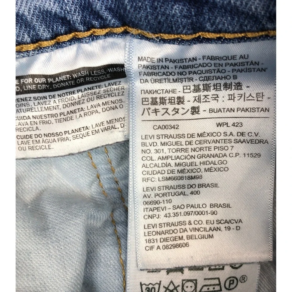 Levis 514 Straight Fit Mens Jeans 32x32 Medium Wash‎ Blue Denim Streetwear